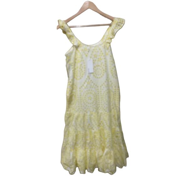 BTFL-LIFE Cotton Eyelet Midi Sundress Size Large - Picture 6 of 8